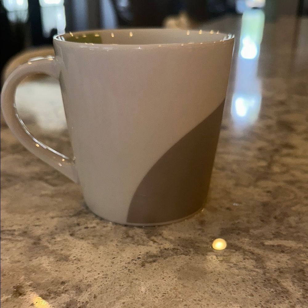 Vintage Starbucks Gray and White Mug 14oz